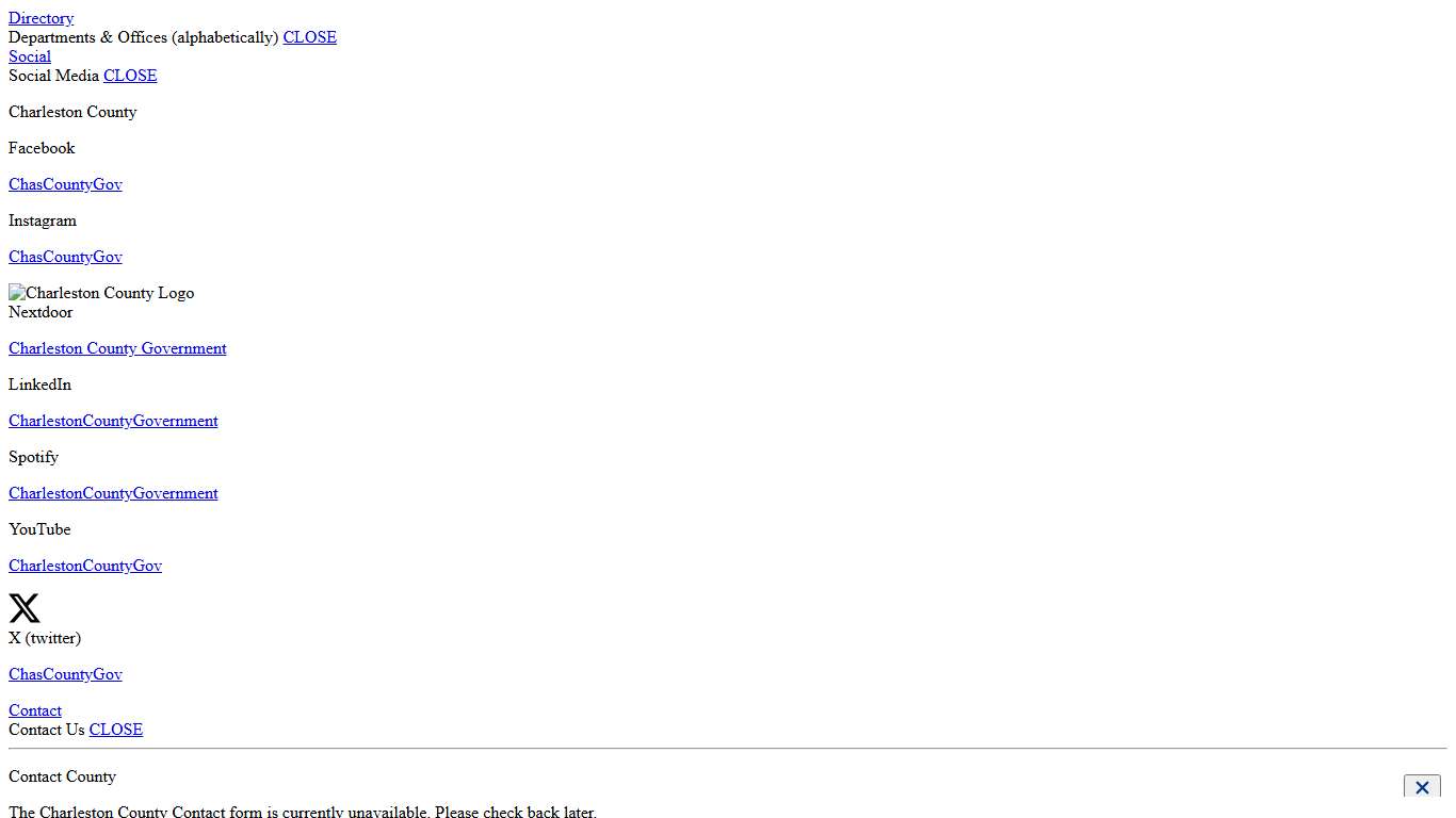 Charleston County, SC Government | Official Site