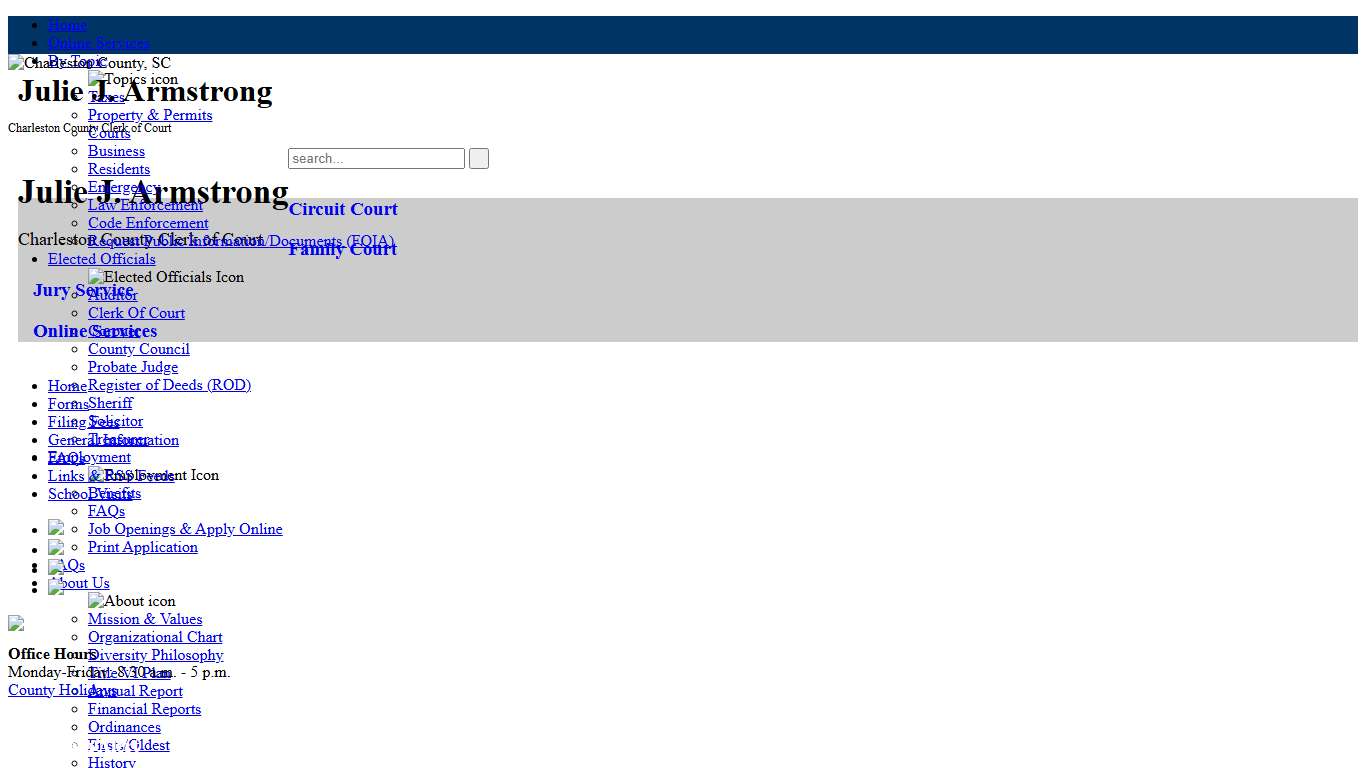 Clerk Of Court's Office | Charleston County, SC